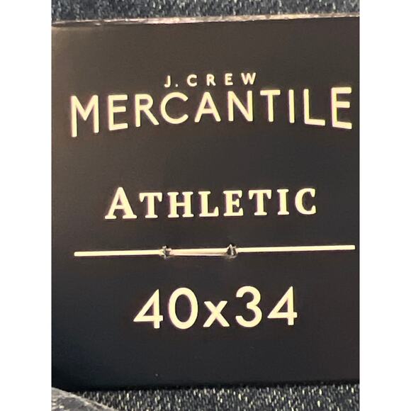 NWT J Crew Mercantile Men’s Denim Straight Leg Athletic Jeans Size 40x34 Blue - Picture 4 of 9